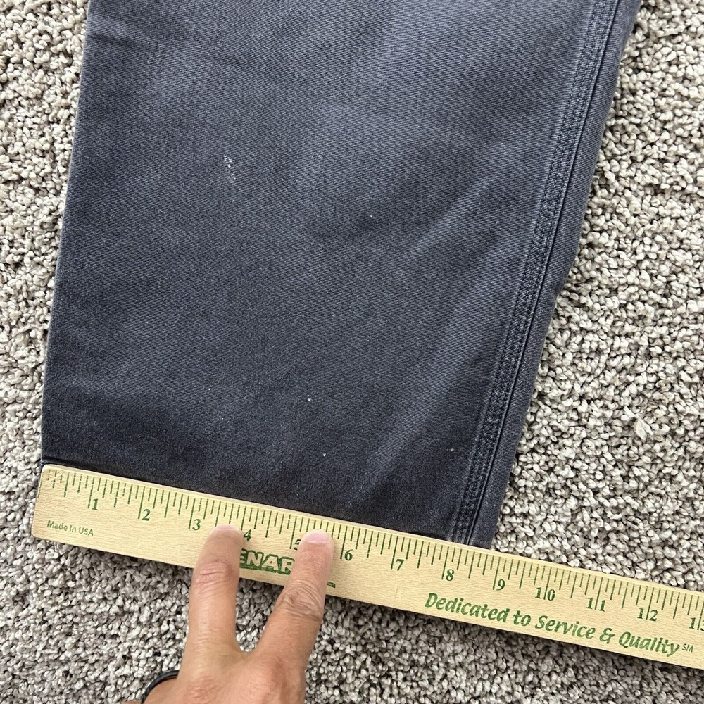 Duluth Trading Pant Men 40x30 Blue Gray Flex Fire Hose Workwear Heavy Duty 36x28 - Picture 9 of 16